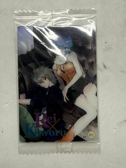 Neon Genesis Evangelion Rei x Kaworu Fan Character Card SP-02 - thriftgoblinTrading Card