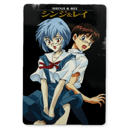 Neon Genesis Evangelion Shinji Rei Card No.19 1996 - thriftgoblinTrading Card