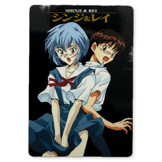 Neon Genesis Evangelion Shinji Rei Card No.19 1996 - thriftgoblinTrading Card