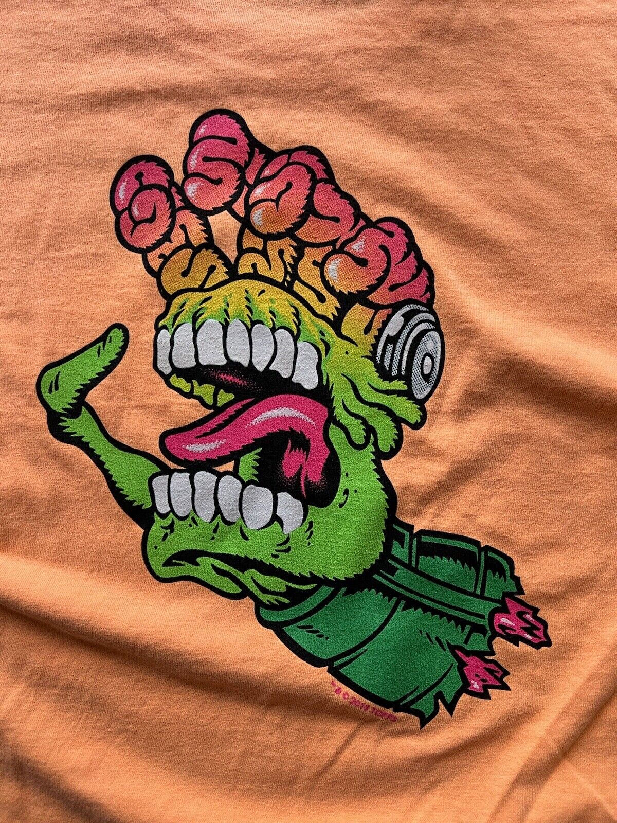 NEW Mars Attacks Santa Cruz 2018 Orange Graphic SS Shirt LARGE Topps Skate Alien - thriftgoblin