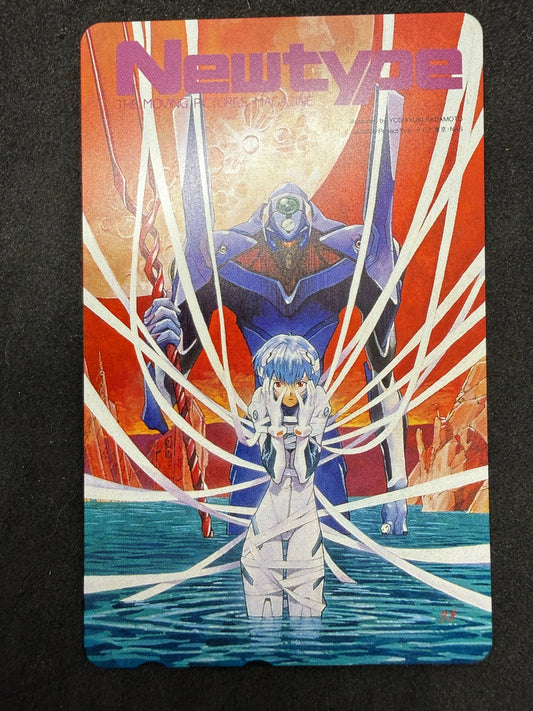 Newtype Neon Genesis Evangelion Rei Ayanami Unit-00 Unused Japanese Telephone Card (Teleca) - Thrift GoblinTelephone Card