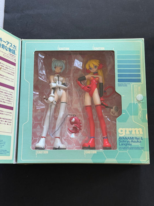 NGE Ayanami Rei Asuka Langley grimrock! Mix Edition Kaiyodo Figure Set NIB 2003 - thriftgoblinFigure