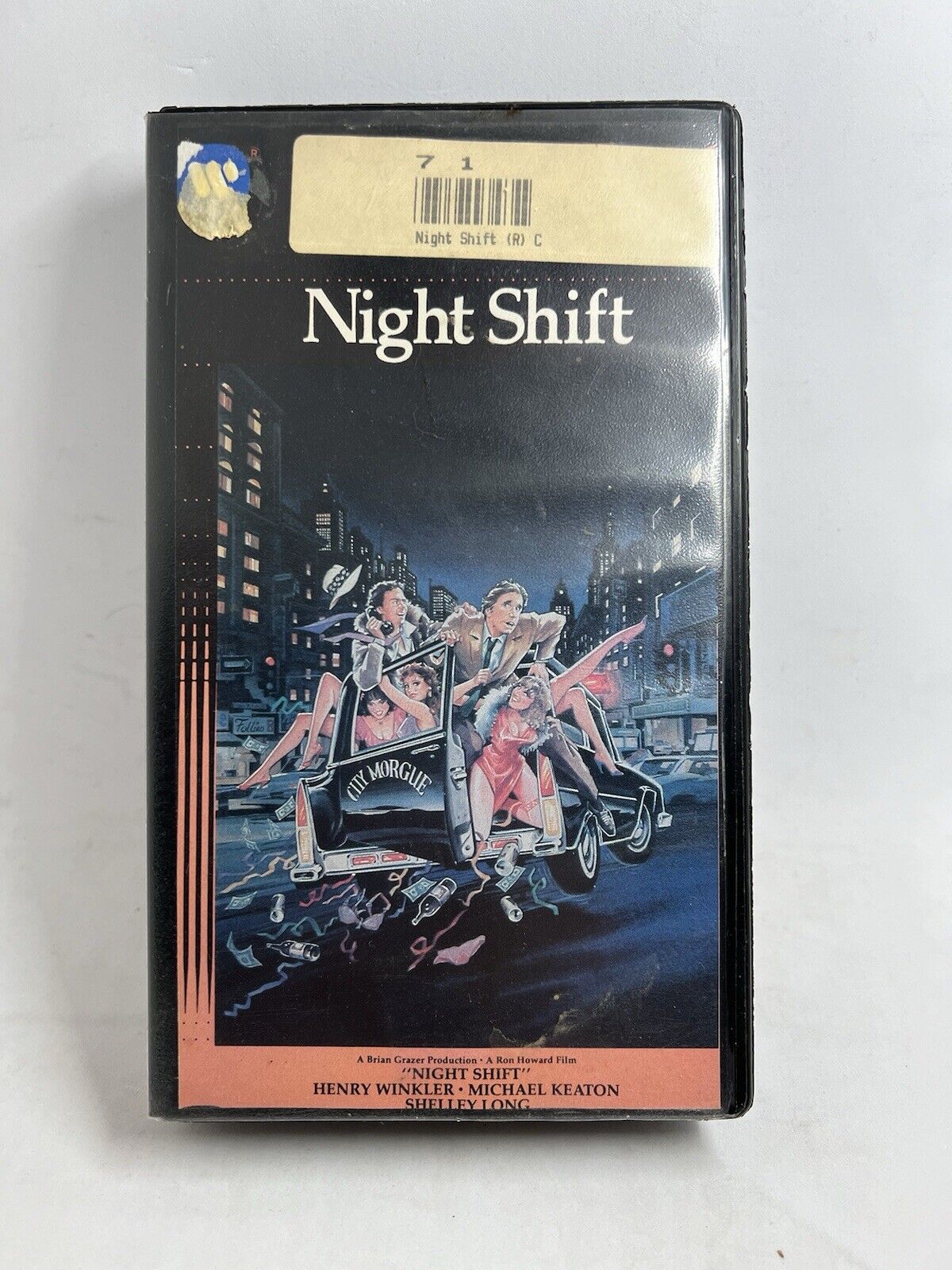 NIGHT SHIFT WARNER HOME VIDEO Clamshell VHS MICHAEL Keaton Tested Vintage Film - thriftgoblin