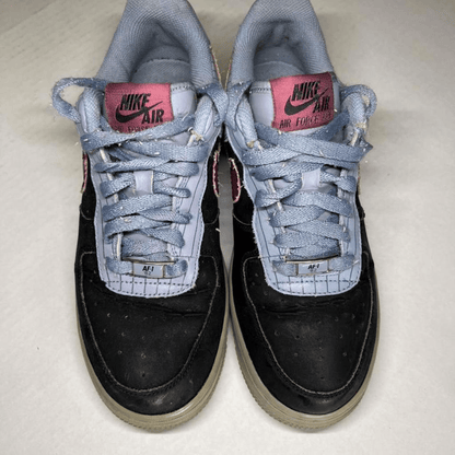 Nike Af1 Air Force 1 Shoes Black Blue - thriftgoblin