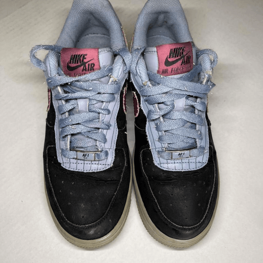 Nike Af1 Air Force 1 Shoes Black Blue - thriftgoblin