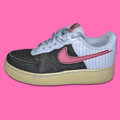 Nike Af1 Air Force 1 Shoes Black Blue - thriftgoblin