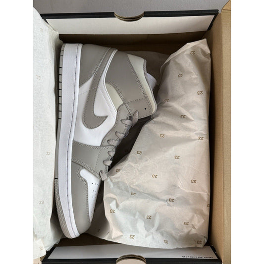 Nike Air Jordan 1 Mid College Grey Light Bone White 554724 - 082 Men’s Size 12 Fye - thriftgoblin