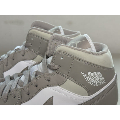 Nike Air Jordan 1 Mid College Grey Light Bone White 554724 - 082 Men’s Size 12 Fye - thriftgoblin