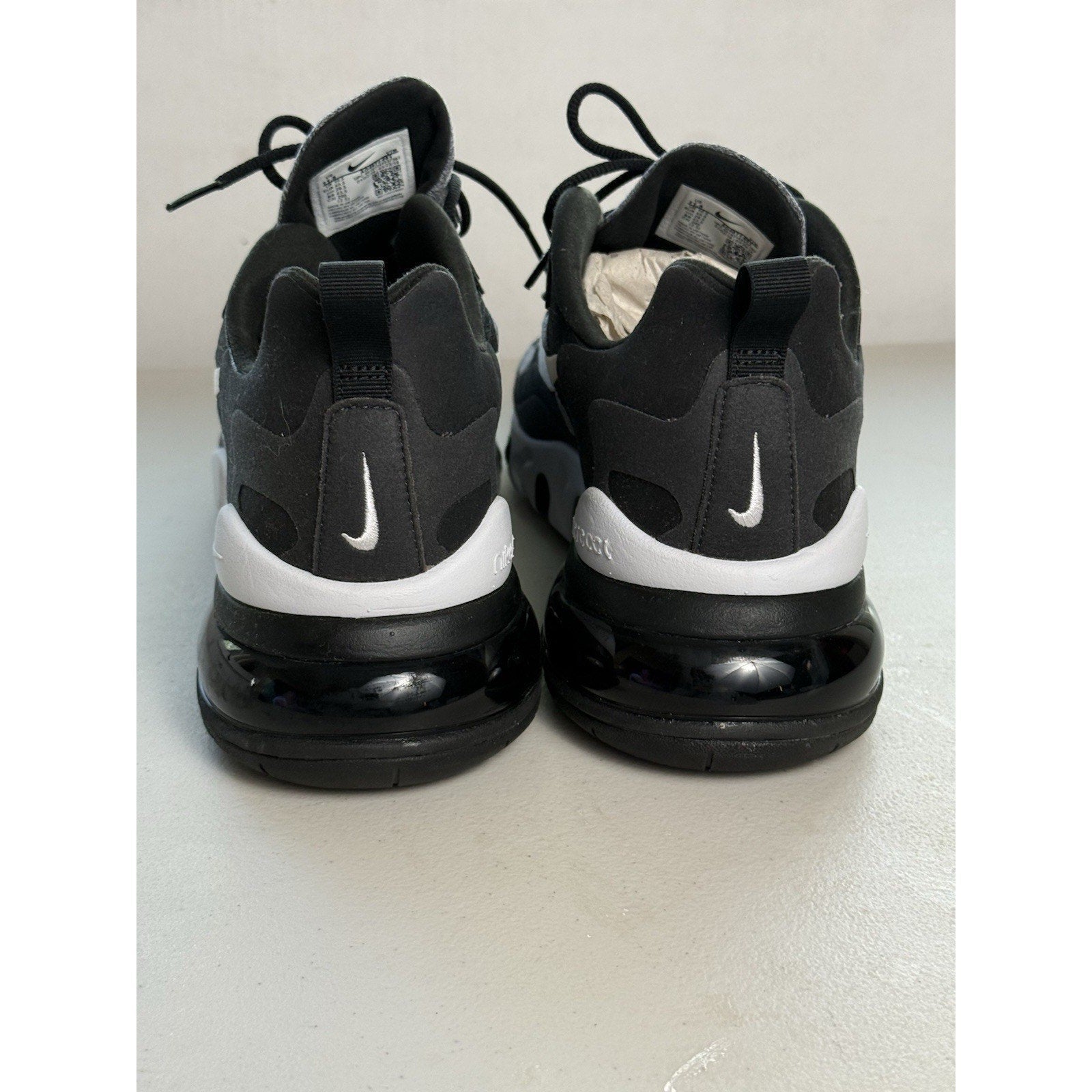 Nike Air Max 270 React Black Vast Grey Off White AO4971 - 001 Men’s Size 11.5 Gray - thriftgoblin