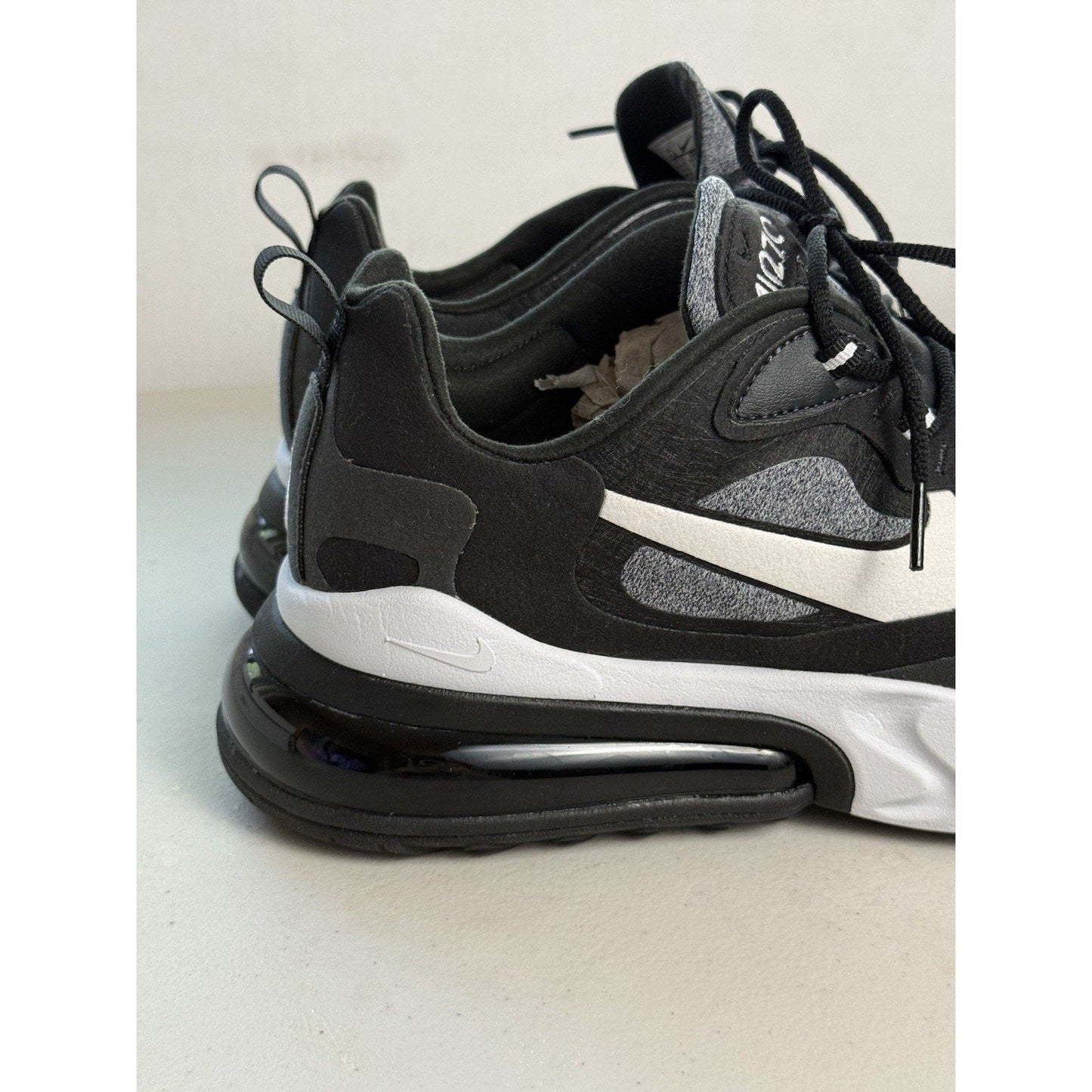 Nike Air Max 270 React Black Vast Grey Off White AO4971 - 001 Men’s Size 11.5 Gray - thriftgoblin