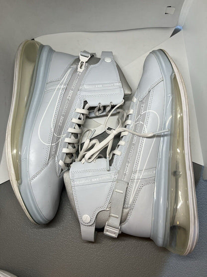 Nike Air Max 720 Saturn Shoes Men's Size 8 Platinum White Sneakers AO2110 - 003 - thriftgoblin