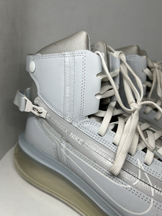Nike Air Max 720 Saturn Shoes Men's Size 8 Platinum White Sneakers AO2110 - 003 - thriftgoblin