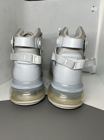 Nike Air Max 720 Saturn Shoes Men's Size 8 Platinum White Sneakers AO2110 - 003 - thriftgoblin