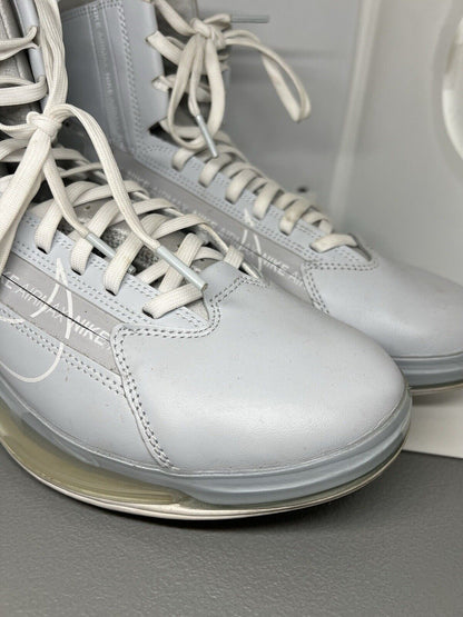 Nike Air Max 720 Saturn Shoes Men's Size 8 Platinum White Sneakers AO2110 - 003 - thriftgoblin
