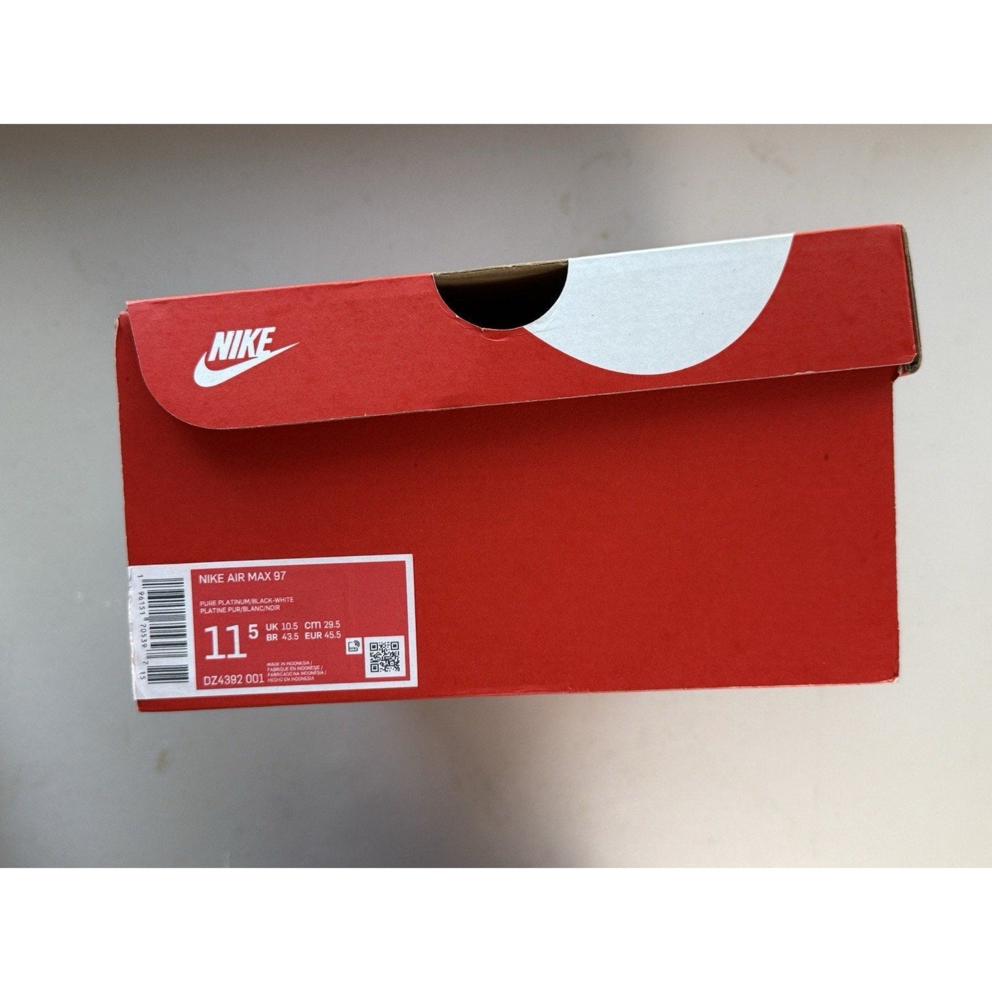 Nike Air Max 97 Pure Platinum Black White DZ4392 - 001 Size 11.5 OG Box Pink Volt - thriftgoblin