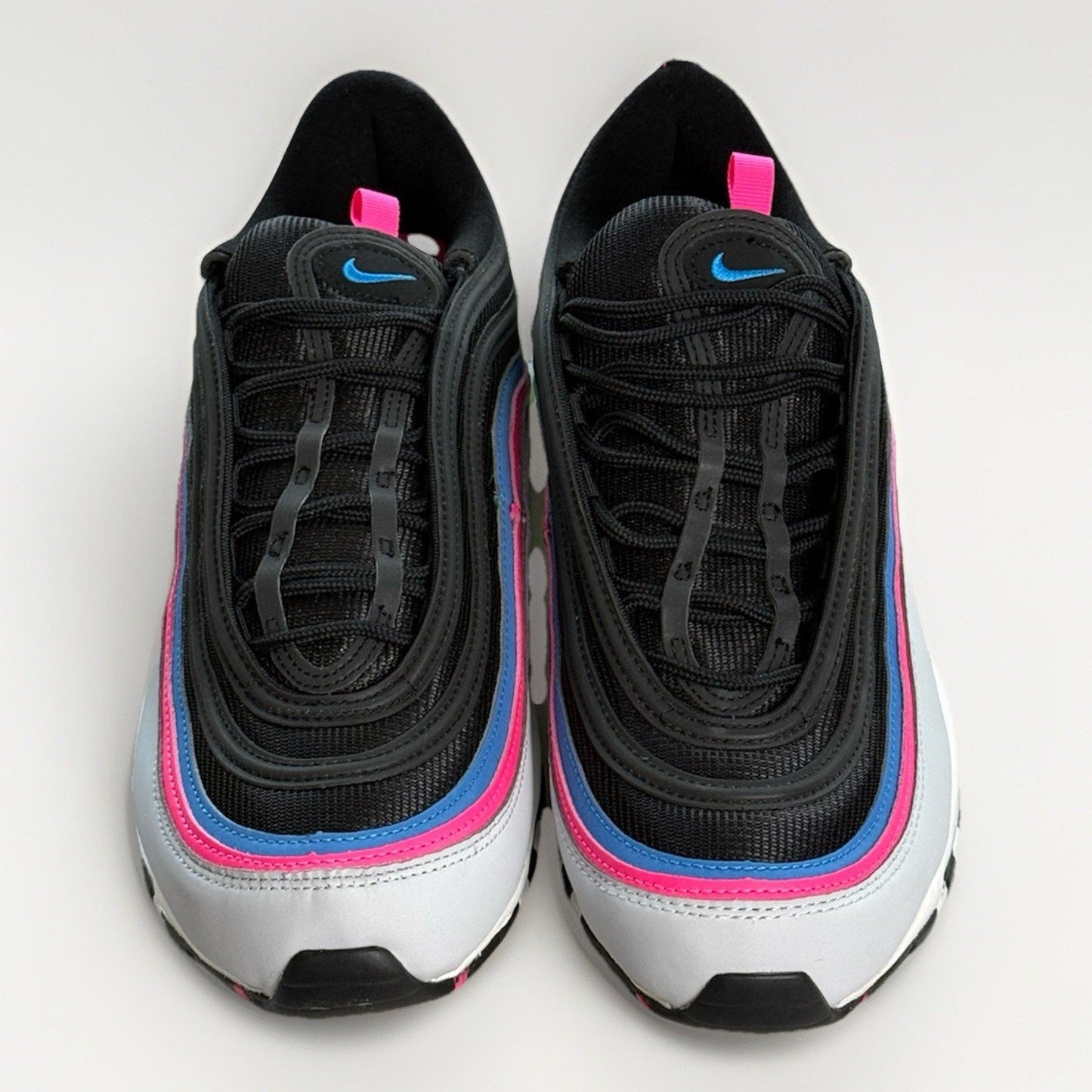Nike Air Max 97 Pure Platinum Black White DZ4392 - 001 Size 11.5 OG Box Pink Volt - thriftgoblin