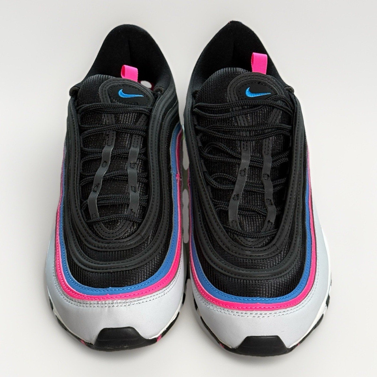 Nike Air Max 97 Pure Platinum Black White DZ4392 - 001 Size 11.5 OG Box Pink Volt - thriftgoblin