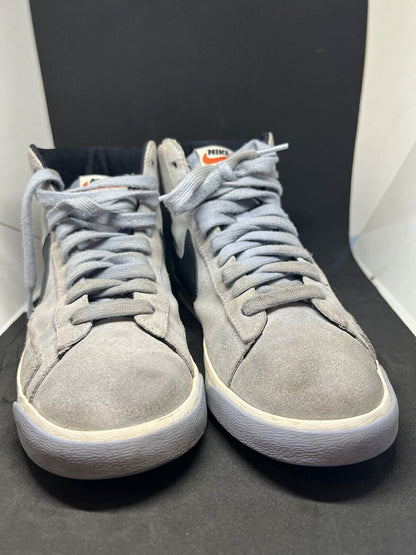 Nike SB Blazer Suede Baby Blue Gray High Size Womens Sneaker HiTop - thriftgoblin