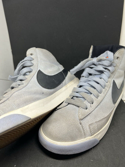 Nike SB Blazer Suede Baby Blue Gray High Size Womens Sneaker HiTop - thriftgoblin