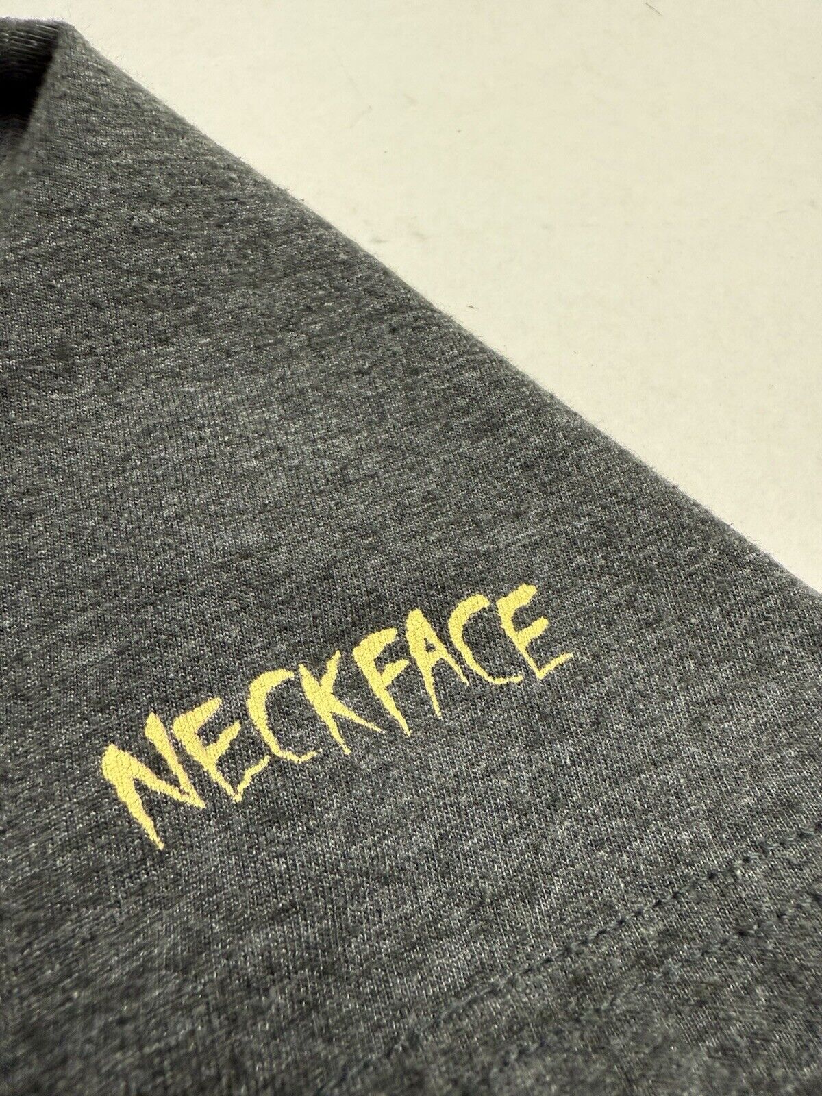 Nike SB x Neckface T-Shirt Men Large Grey Lights Out Worldwide Logo Graffiti Art - thriftgoblin
