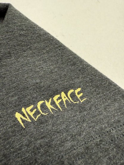 Nike SB x Neckface T-Shirt Men Large Grey Lights Out Worldwide Logo Graffiti Art - thriftgoblin
