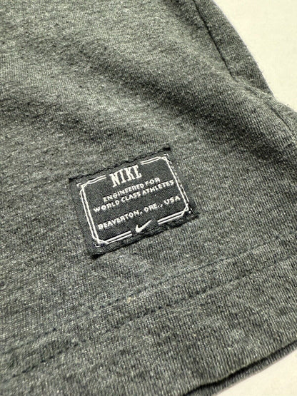 Nike SB x Neckface T-Shirt Men Large Grey Lights Out Worldwide Logo Graffiti Art - thriftgoblin