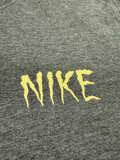 Nike SB x Neckface T-Shirt Men Large Grey Lights Out Worldwide Logo Graffiti Art - thriftgoblin