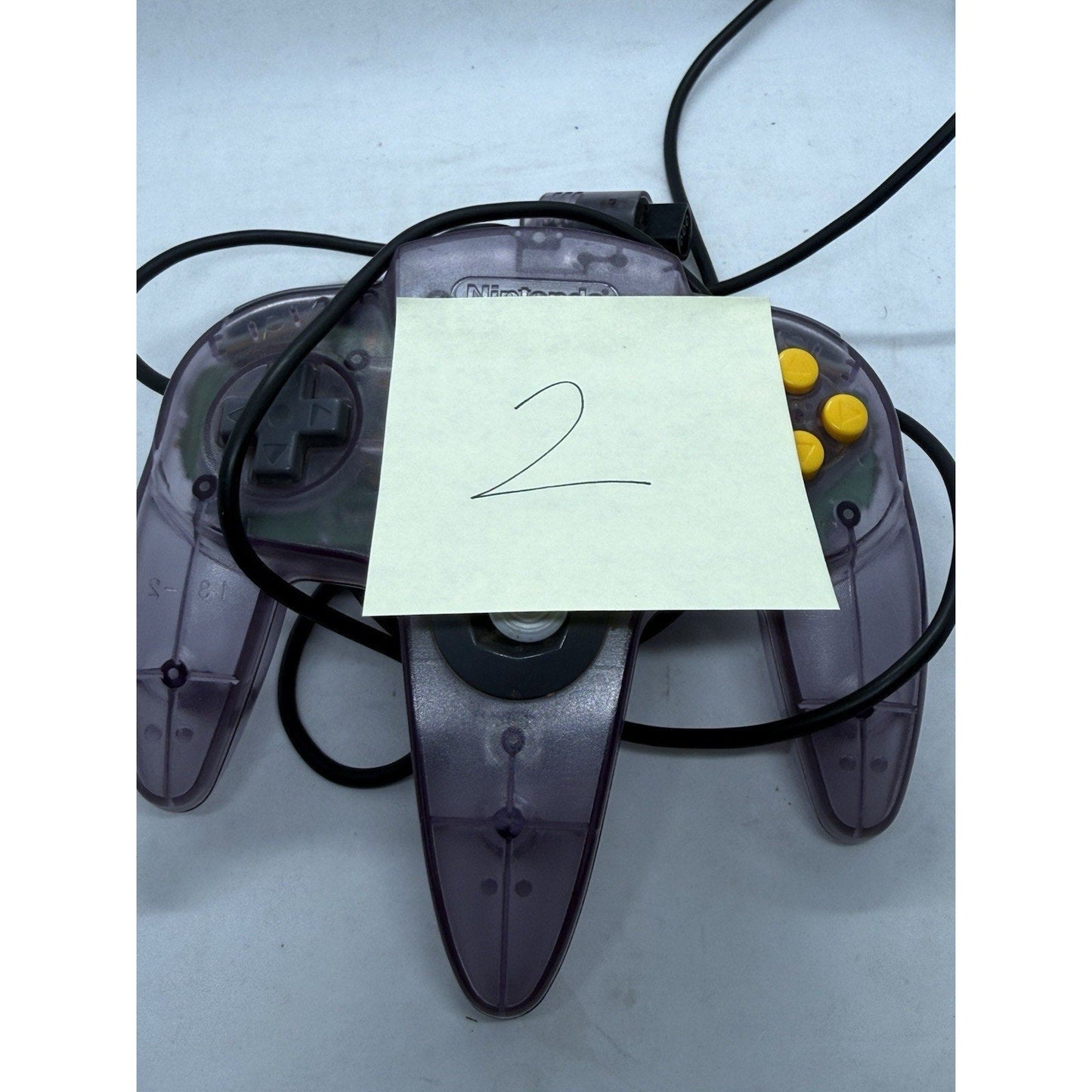 Nintendo 64 Atomic Purple Controller OEM N64 Tested Authentic N64 Retro Orignal - thriftgoblin
