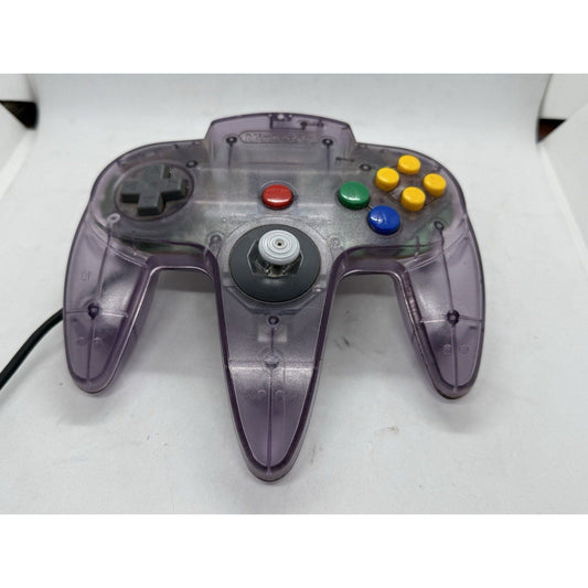 Nintendo 64 Atomic Purple Controller OEM N64 Tested Authentic N64 Retro Orignal - thriftgoblin