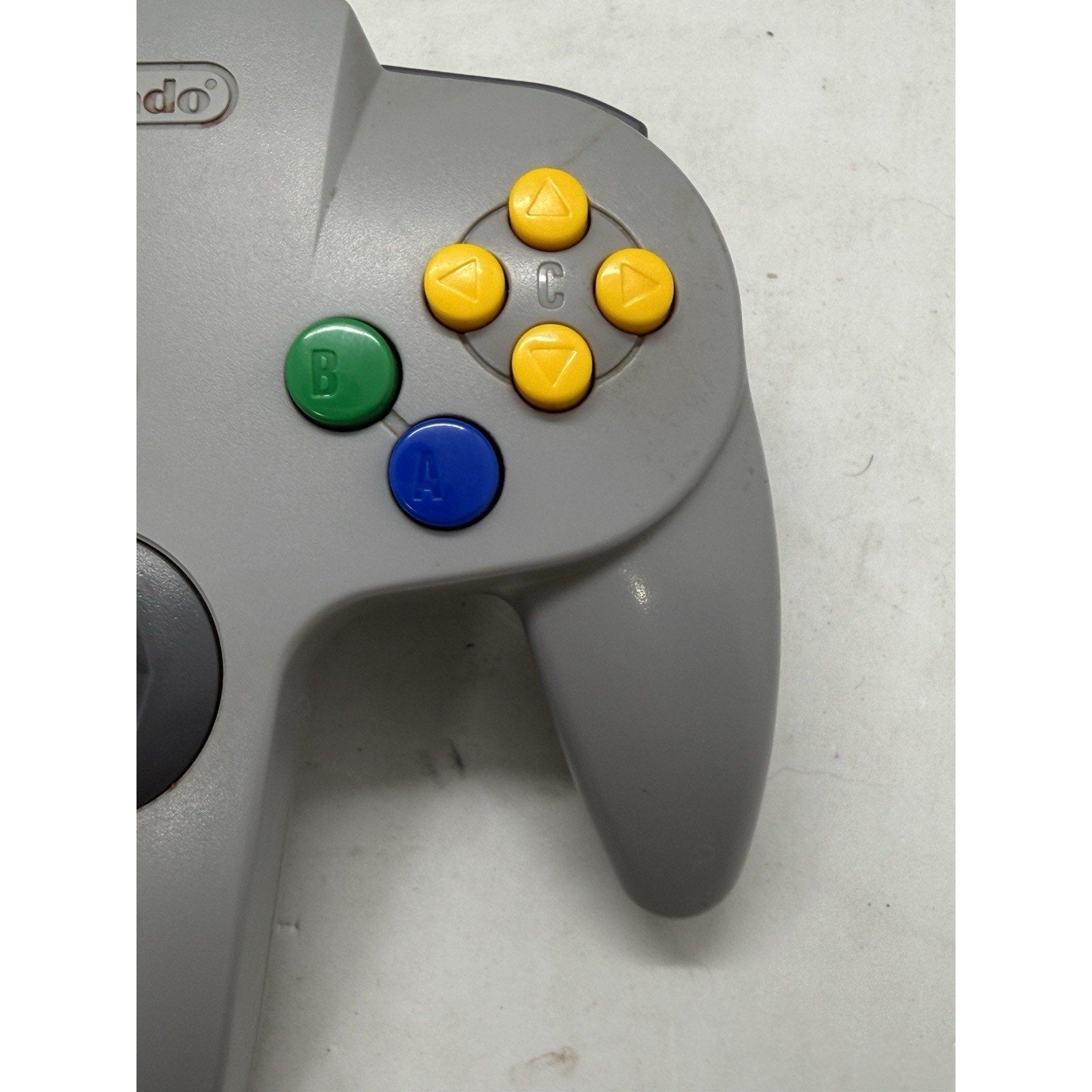 Nintendo 64 Gray Controller NUS - 005 Original OEM Authentic Tested Works N64 - thriftgoblin