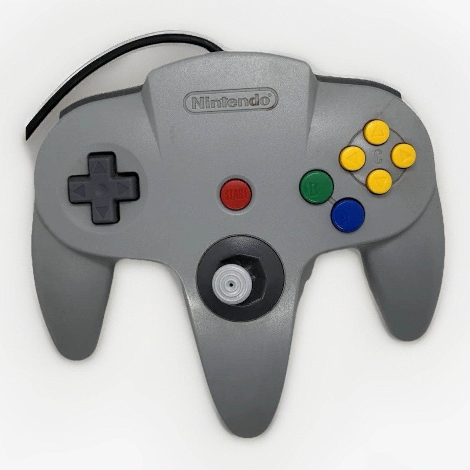 Nintendo 64 Gray Controller NUS - 005 Original OEM Authentic Tested Works N64 - thriftgoblin