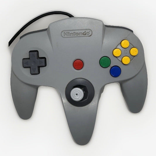 Nintendo 64 Gray Controller NUS - 005 Original OEM Authentic Tested Works N64 - thriftgoblin