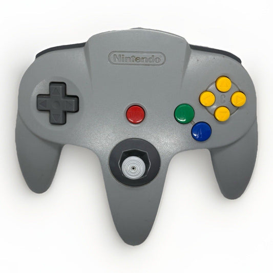 Nintendo 64 Gray Controller NUS - 005 Original OEM Authentic Tested Works N64 - thriftgoblin