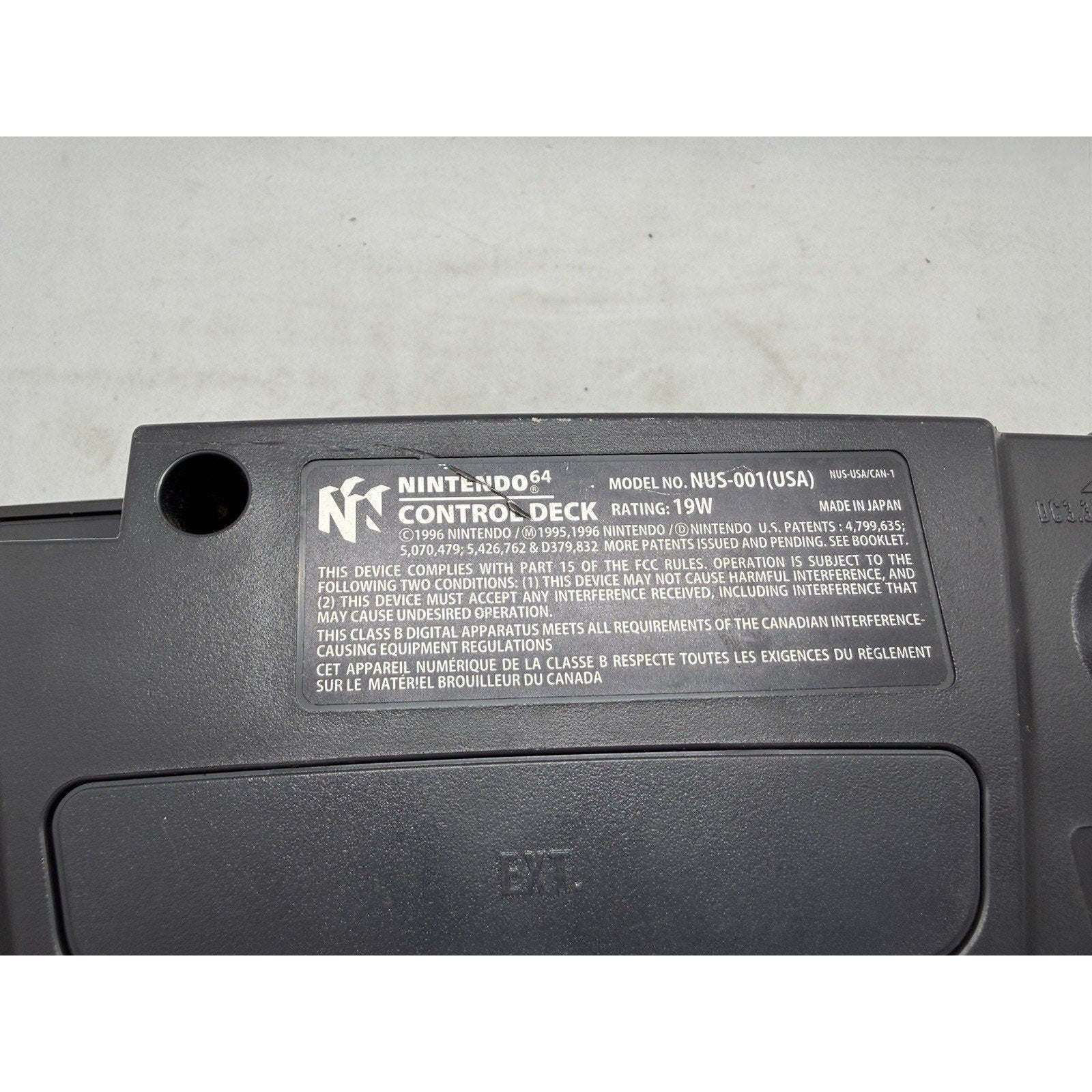 Nintendo 64 N64 Console Black w/ Power Supply & AV Cables Model NUS - 001 Tested - thriftgoblin