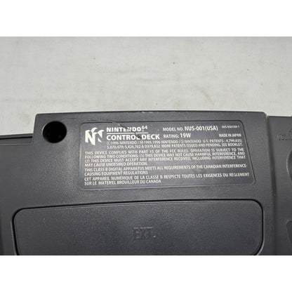 Nintendo 64 N64 Console Black w/ Power Supply & AV Cables Model NUS - 001 Tested - thriftgoblin