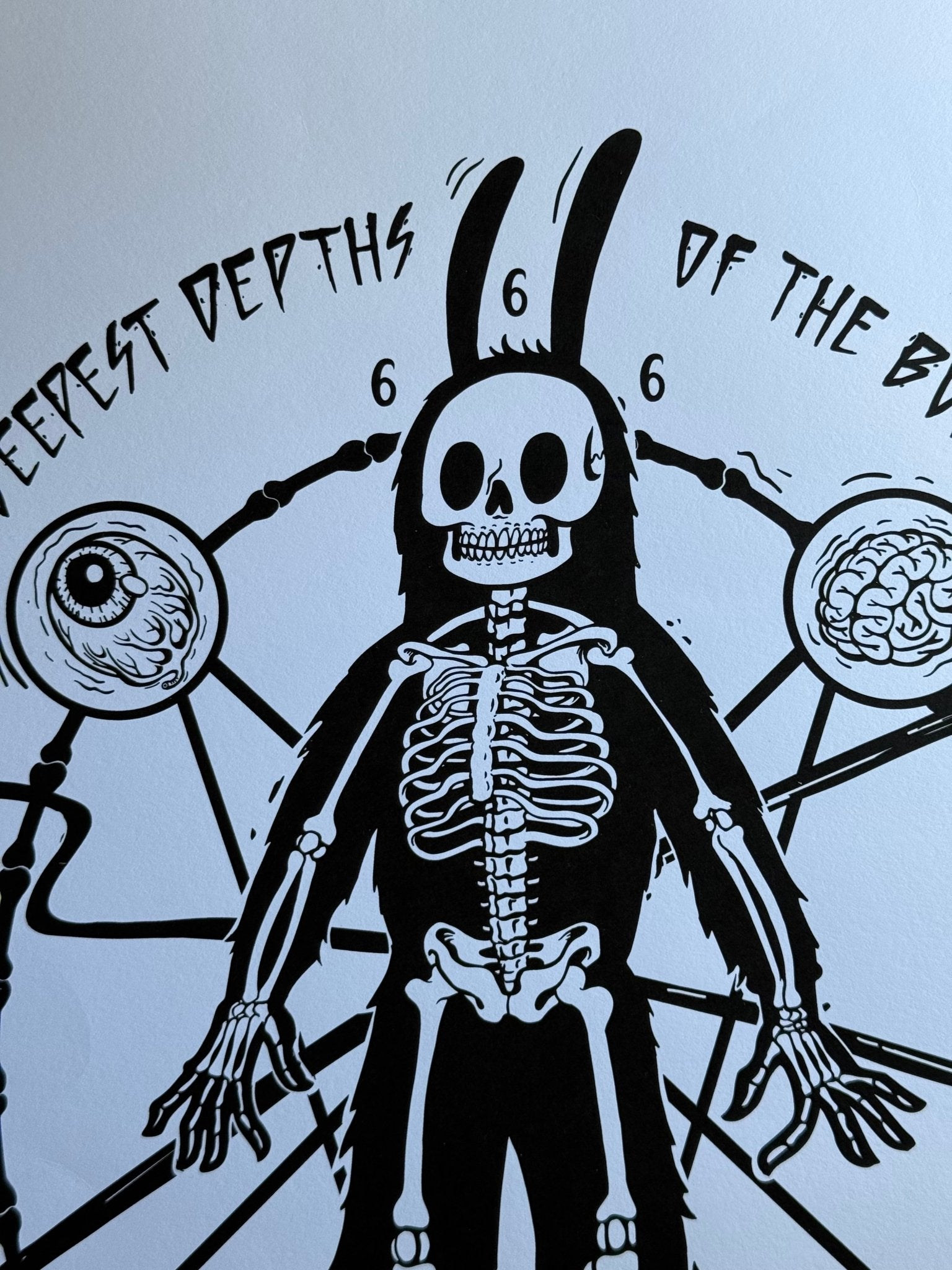 Nychos Rabbit Eye Movement Deepest Depths Burrow Signed Print 256/300 18x24 - thriftgoblinArt Print