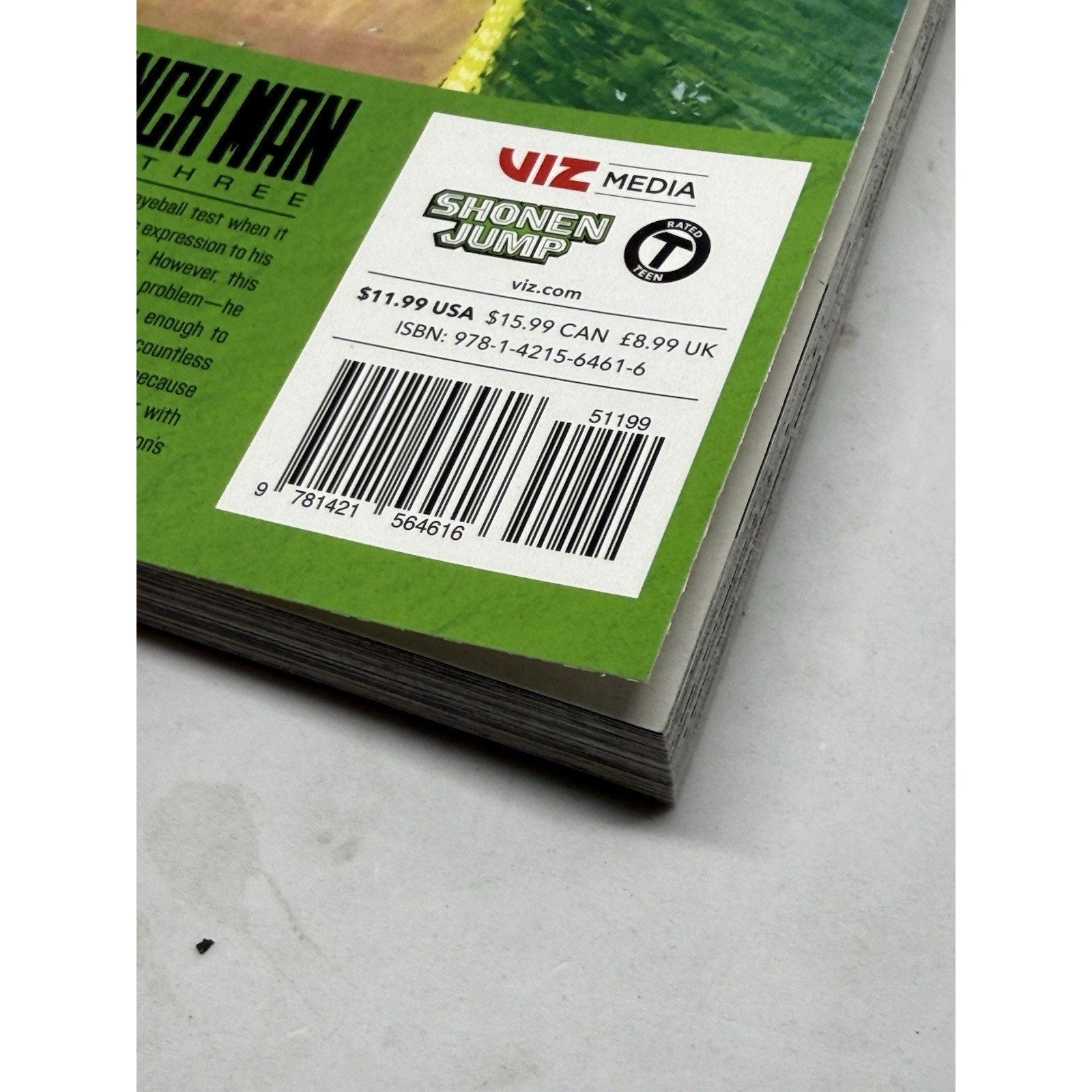 One Punch Man Vol 3 Manga ONE Yusuke Murata VIZ Shonen Jump Hero Test 2015 Eng - thriftgoblin