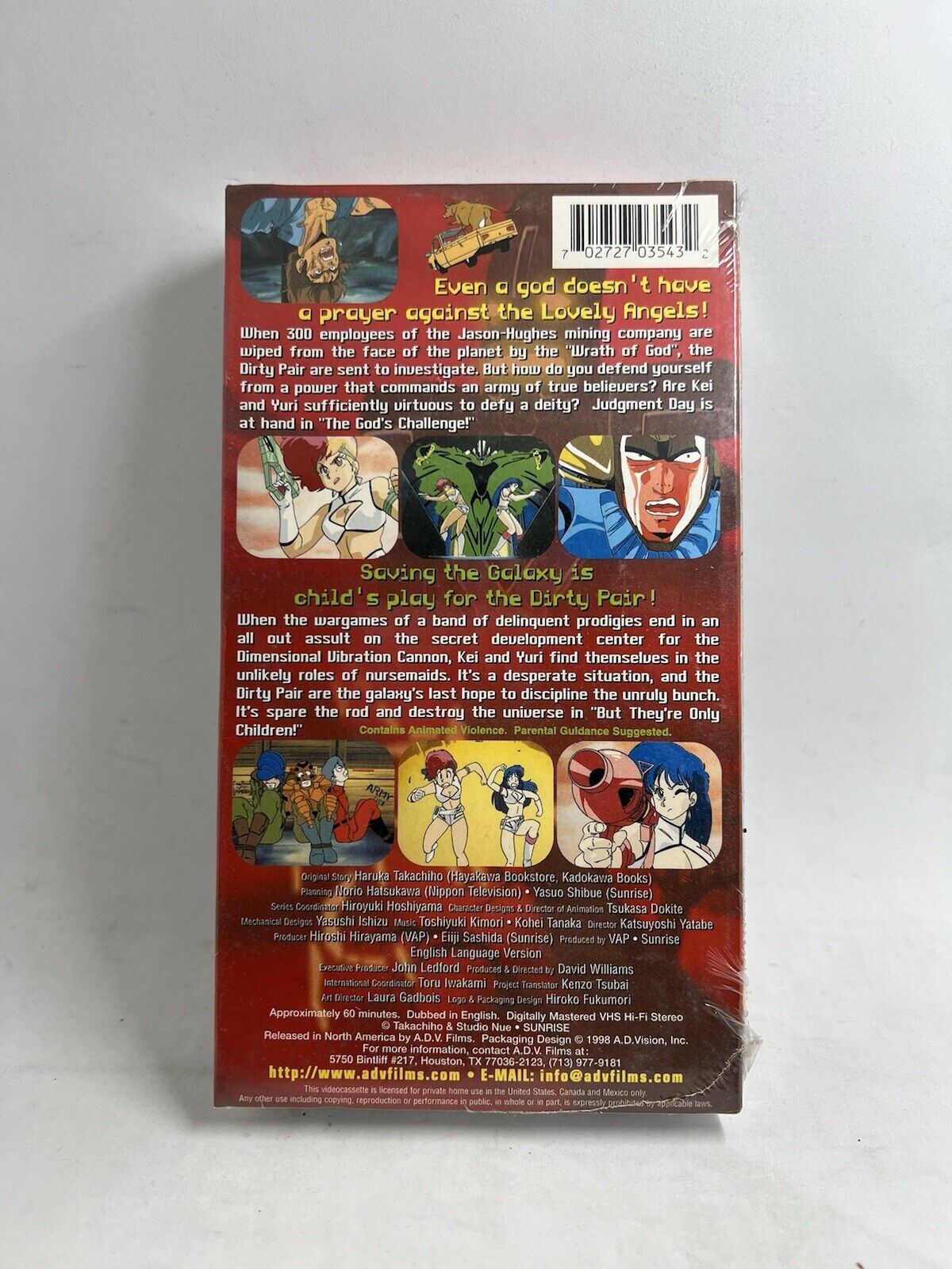 Original Dirty Pair 2 (VHS, 1998, Dubbed English) ADV Films Anime Vintage 90’s - thriftgoblin