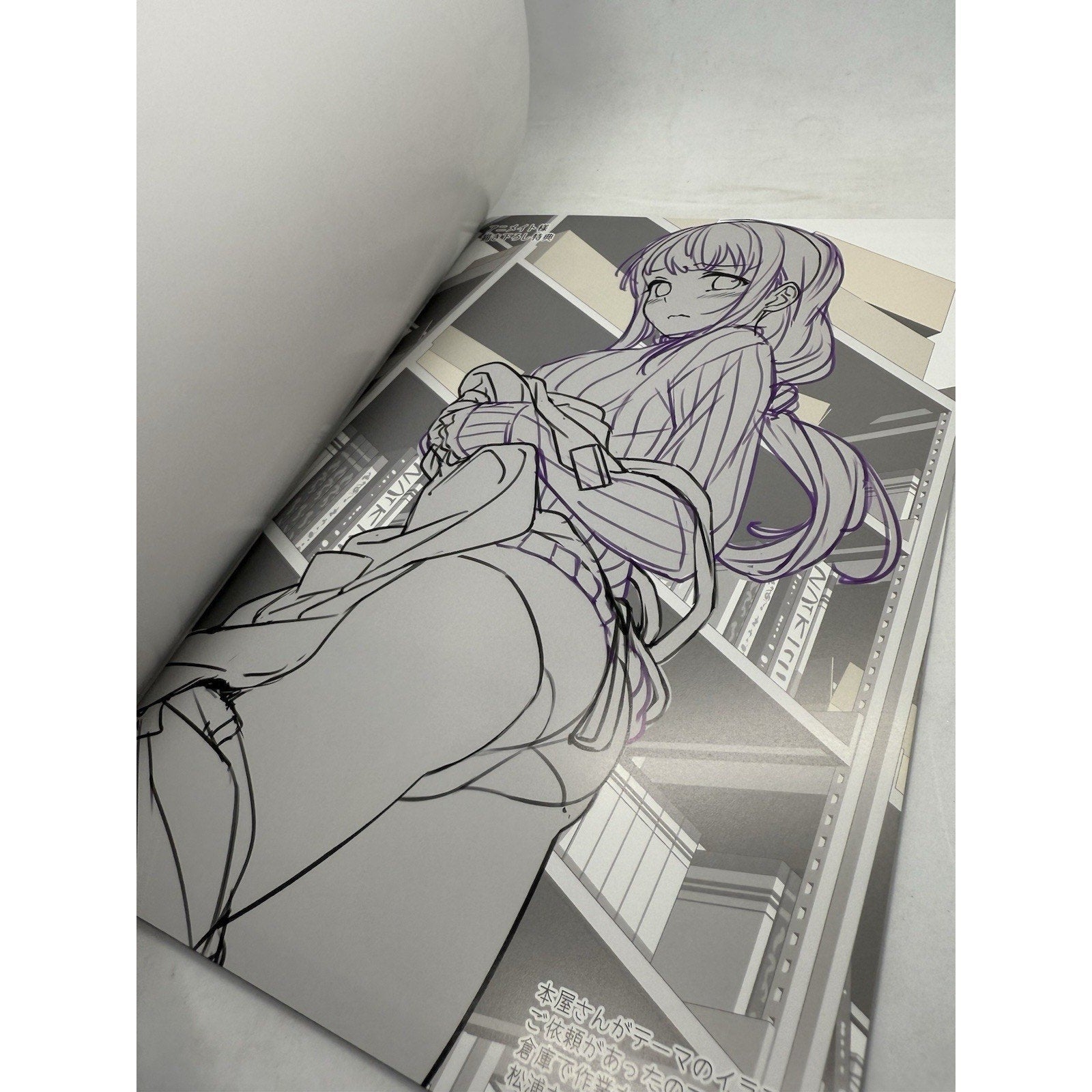 Oshigoto Illustration Rough Book by 40hara | 2022 Anime Machine Doujin Art Japan - thriftgoblin