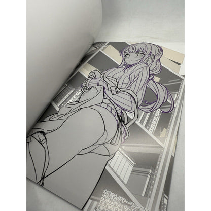 Oshigoto Illustration Rough Book by 40hara | 2022 Anime Machine Doujin Art Japan - thriftgoblin