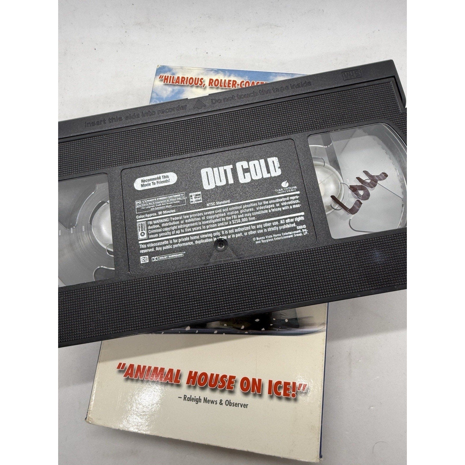Out Cold VHS 2002 Comedy Zach Galifianakis Jason London Tested Ski Snowboard - thriftgoblin