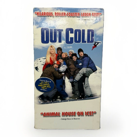 Out Cold VHS 2002 Comedy Zach Galifianakis Jason London Tested Ski Snowboard - thriftgoblin