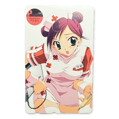 P-mate Aya Kadoi Nurse Illustration Unused Japanese Telephone Card (Teleca) - Thrift GoblinTelephone Card