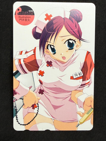 P-mate Aya Kadoi Nurse Illustration Unused Japanese Telephone Card (Teleca) - Thrift GoblinTelephone Card