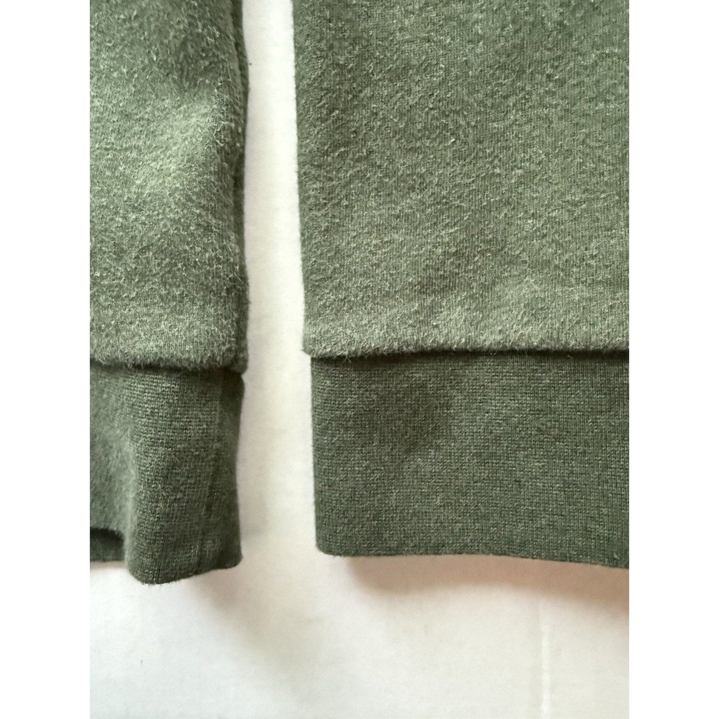 Patagonia Organic Cotton Quilt Crewneck Sweatshirt Men’s Large Olive Green Long - thriftgoblin