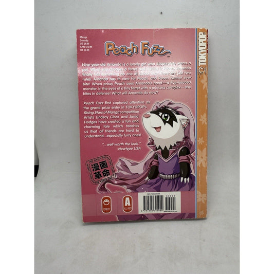 Peach Fuzz Vol. 1 by Lindsay Cibos & Jared Hodges (2005) Tokyopop, Japan Manga - thriftgoblin