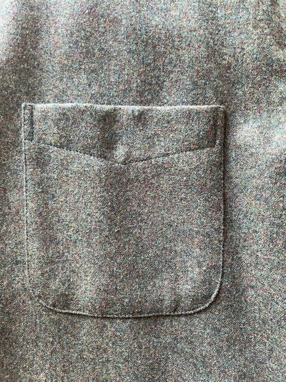 Pendleton Lodge Shirt Solid Men’s Medium Washable Wool Mexico Green Forest Clean - thriftgoblin