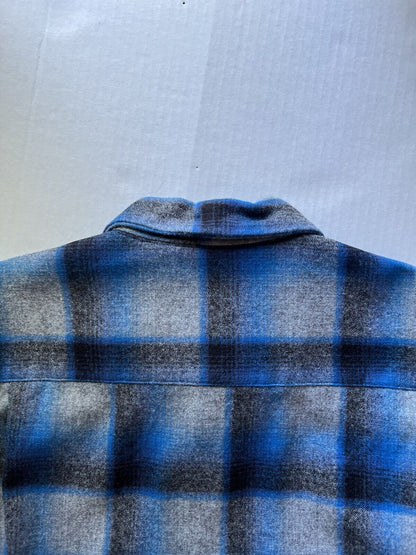 Pendleton The Original Board Shirt Mens Medium USA Virgin Wool Plaid Button Down - thriftgoblin