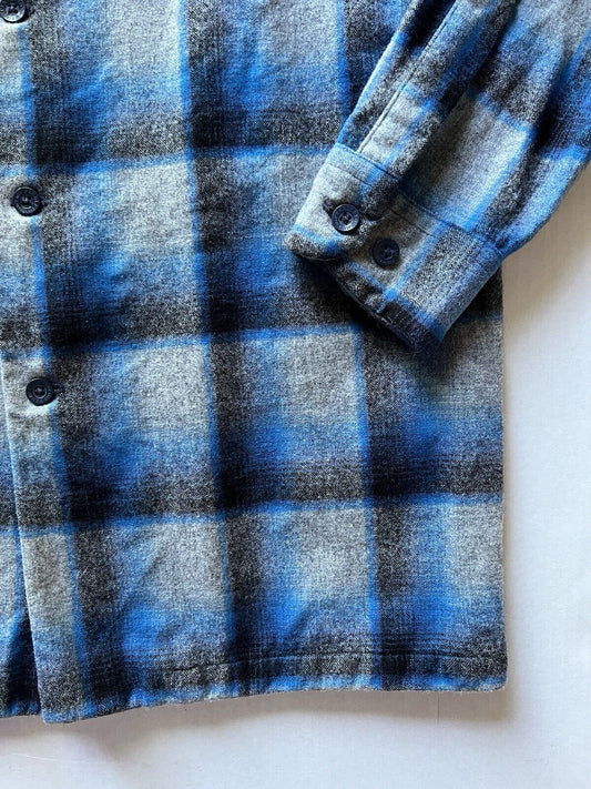 Pendleton The Original Board Shirt Mens Medium USA Virgin Wool Plaid Button Down - thriftgoblin