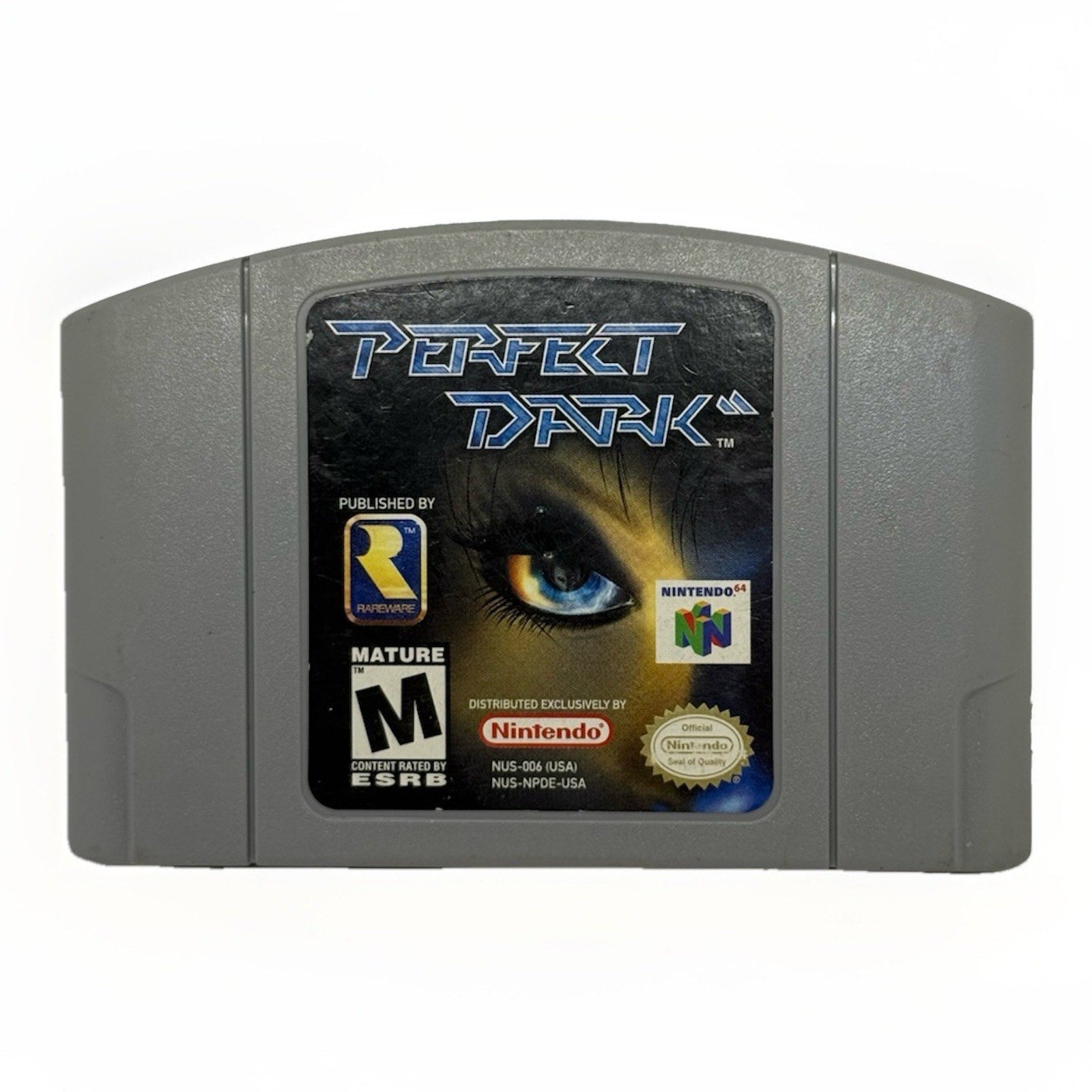 Perfect Dark N64 Nintendo 64 Game Cartridge Rare FPS Rareware NUS-NPDE-USA - thriftgoblin